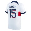 Maglia ufficiale Paris Saint Germain Danilo 15 Trasferta 2023-24 per Uomo